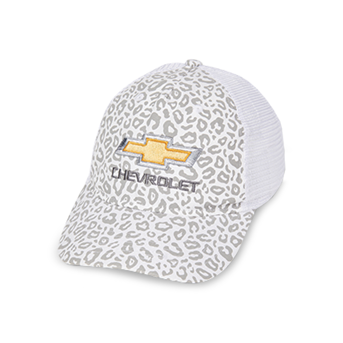 Chevrolet Women's Gold Bowtie Cheetah Cap