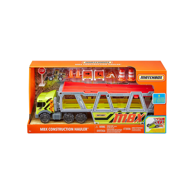 Matchbox Construction Hauler Detachable Cab- with 10 Diecast Cars
