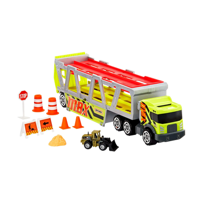 Matchbox Construction Hauler Detachable Cab- with 10 Diecast Cars