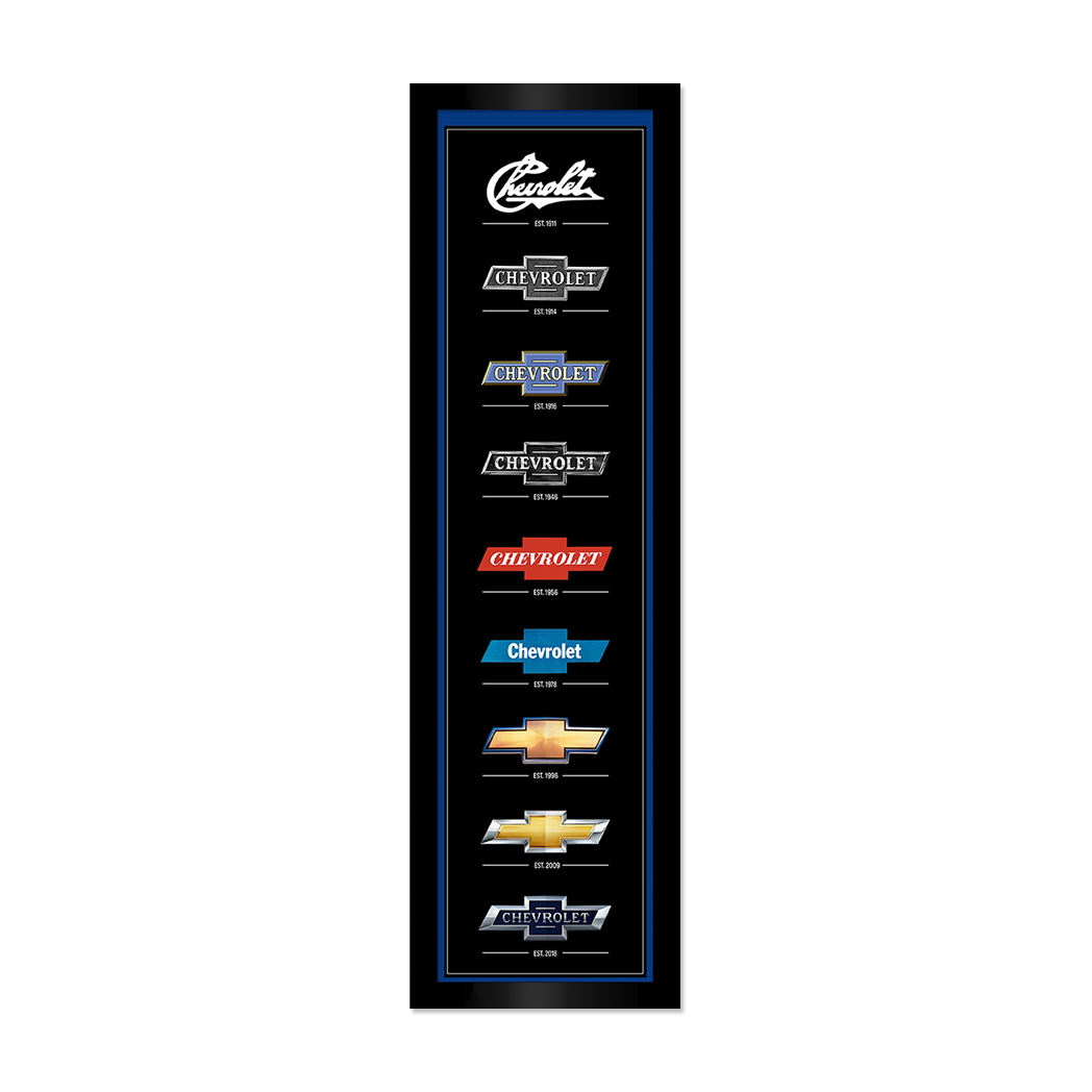 Chevrolet Bowtie Generations Panel Framed Print