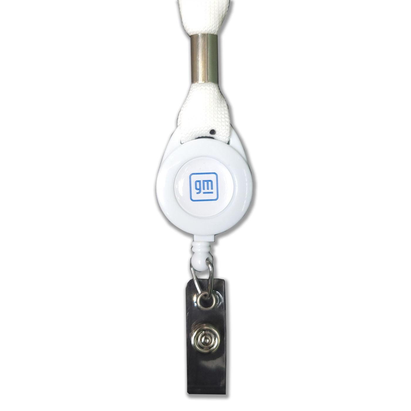 GM EVerybody in. Retractable Lanyard Badge Reel