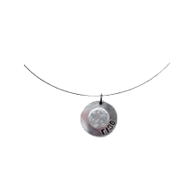 Light Slate Gray Mend On The Move Heartfelt Necklace
