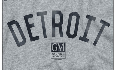 GM Detroit Arc Raglan Hoodie-Gry/Blk - GM Company Store