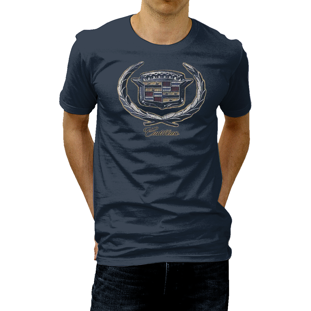 Cadillac Vintage Metal Emblem T-Shirt