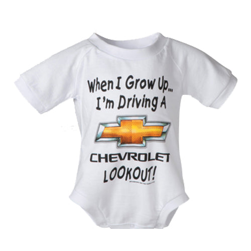 Chevrolet When I Grow Up Onesie - 12 mos - GM Company Store