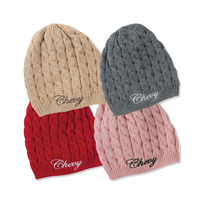 Rosy Brown Women's Chevy Script Knit Beanie