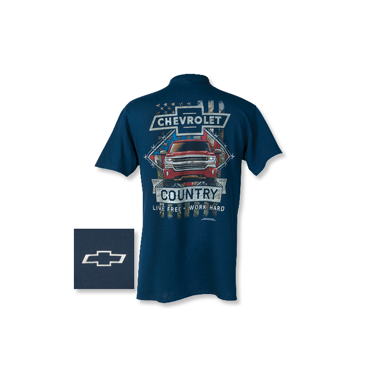 Chevy Silverado Live Free Work Hard Tee