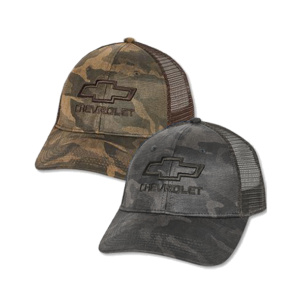 Chevrolet Bowtie Etched Camo Cap