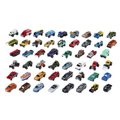 Matchbox Set Of 50 1:64 Scale Toy Cars And Trucks