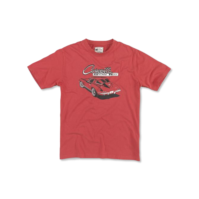 Maroon Corvette Brass Tracks Tee