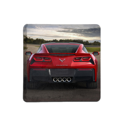 Corvette C8 Red Corvette Rear Coaster