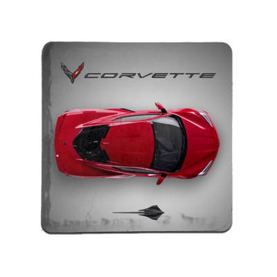 Corvette C8 Top View Tile Coaster