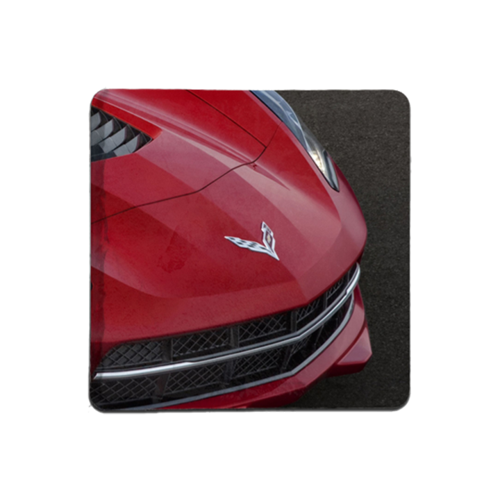 Brown Corvette C7 Red Front Coaster