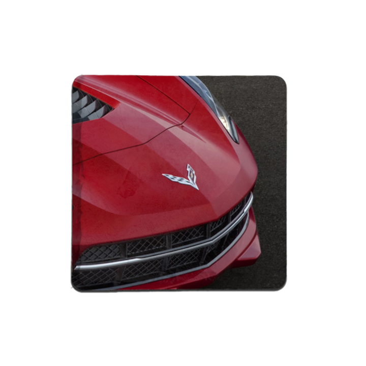 Corvette C8 Red Front Coaster
