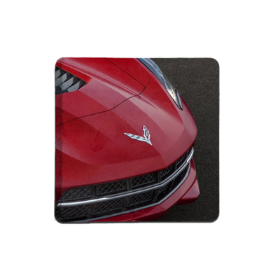 Corvette C8 Red Front Coaster