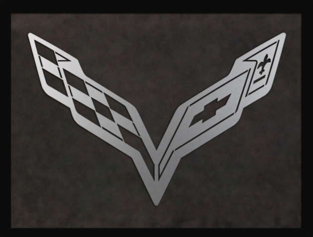 C7 Corvette Laser Cut Logo Sign