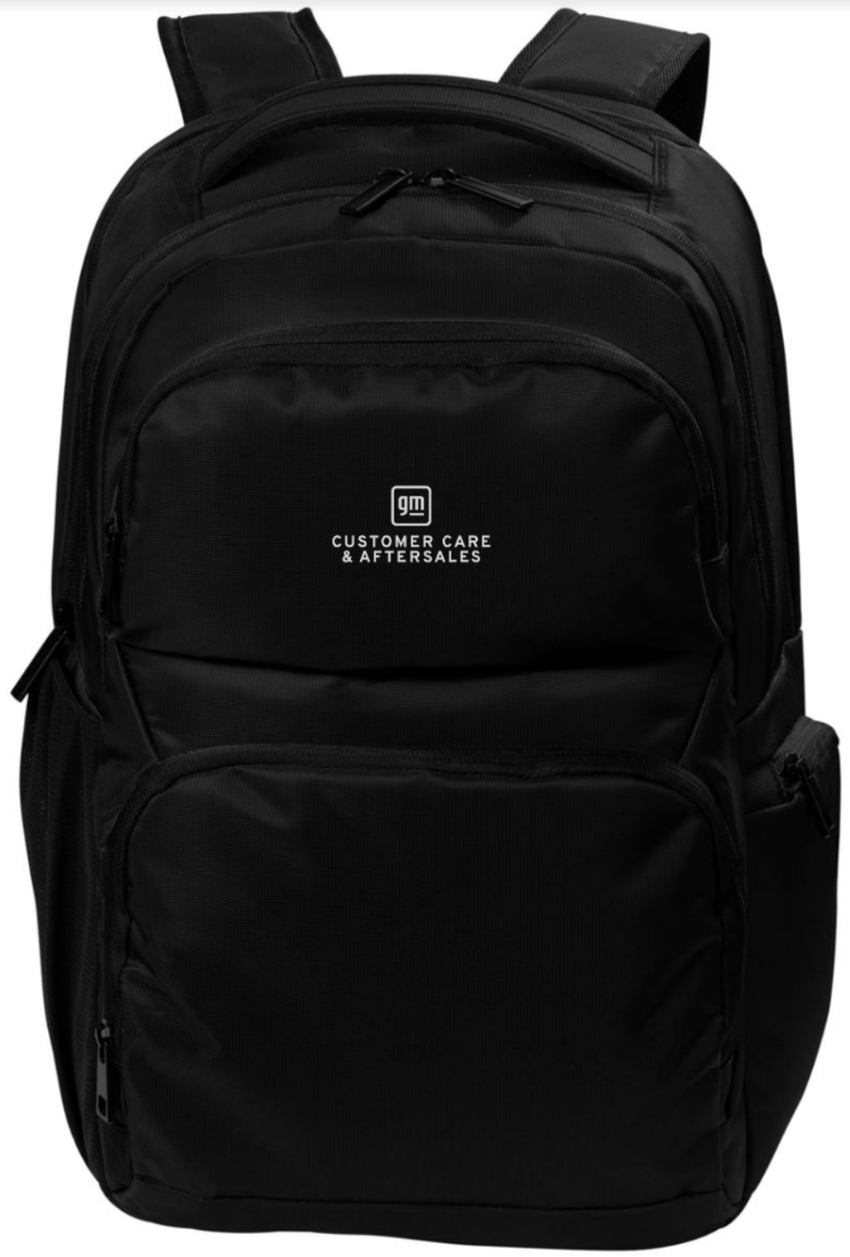 Black GM Customer Care & Aftersales Transit Backpack