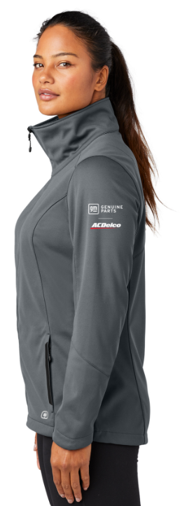 Dark Slate Gray GM Customer Care & Aftersales OGIO Ladies Soft Shell Jacket