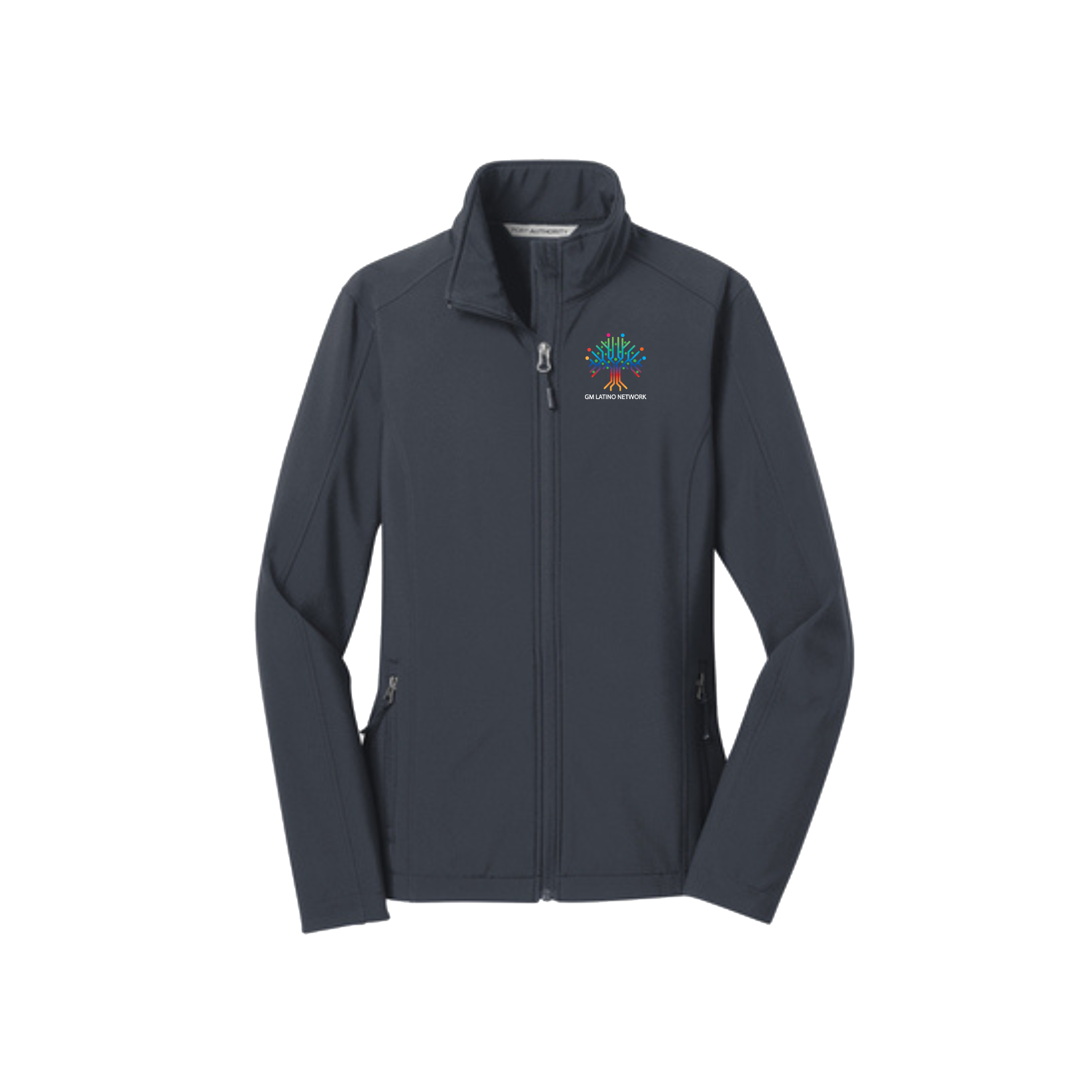 Dark Slate Gray GM Latino Network ERG Women's Core Soft Shell Jacket