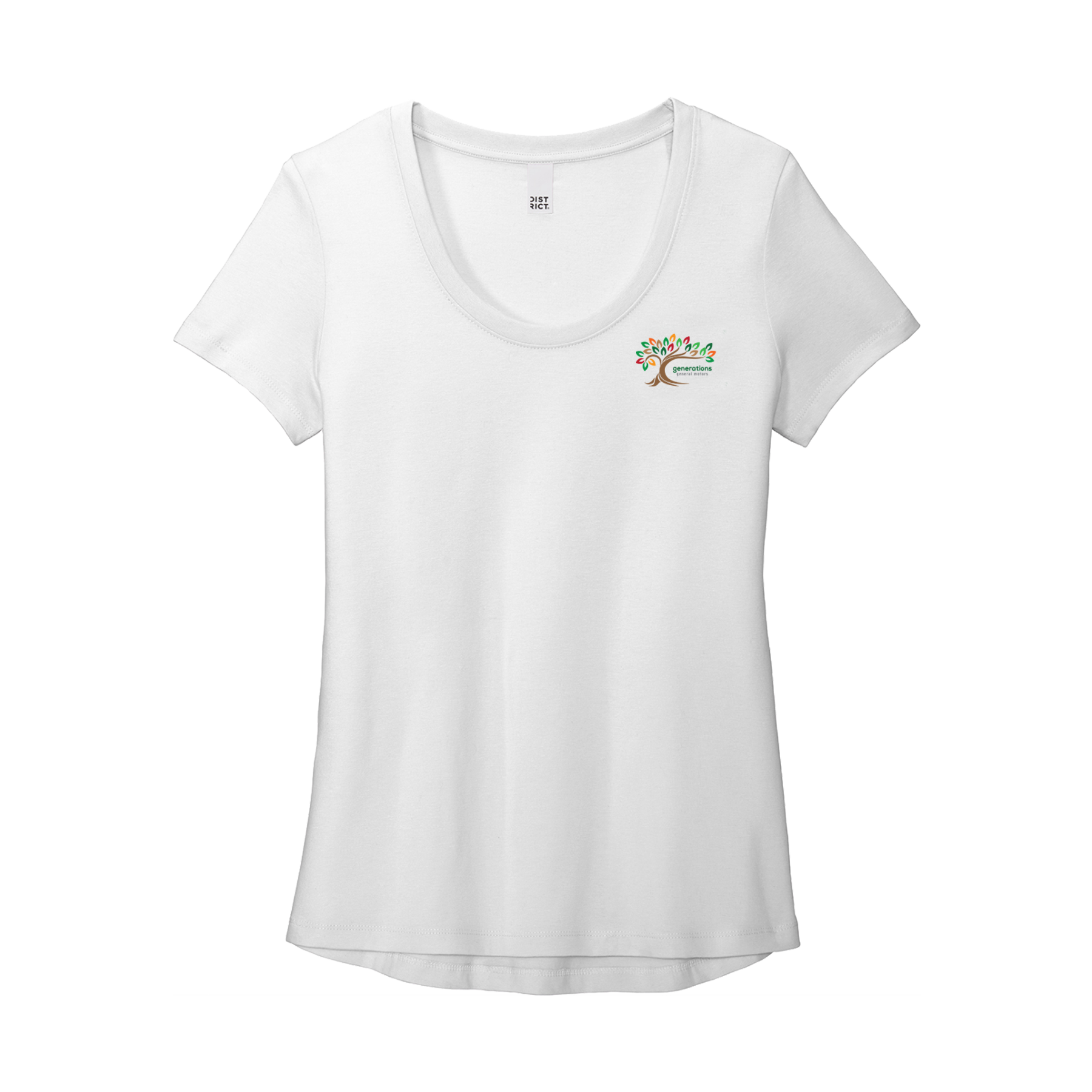 Light Gray GM generations ERG Scoop Neck Tee