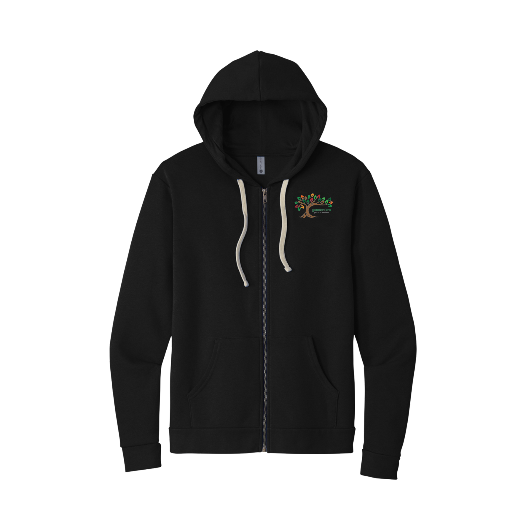 Black GM generations Zip-Up Hoodie