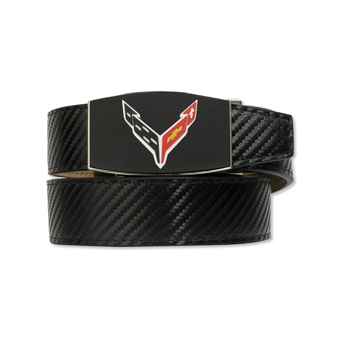 Corvette C8 Aston Carbon STP Ratchet Belt by Nexbelt