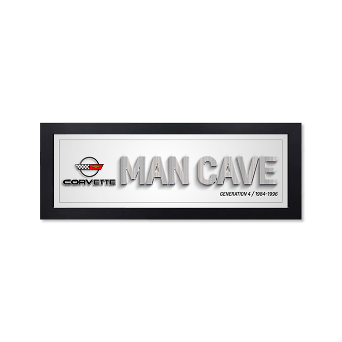 Corvette Generation 4 Man Cave Framed Art