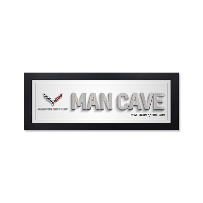 Corvette Generation 6 Man Cave Framed Art