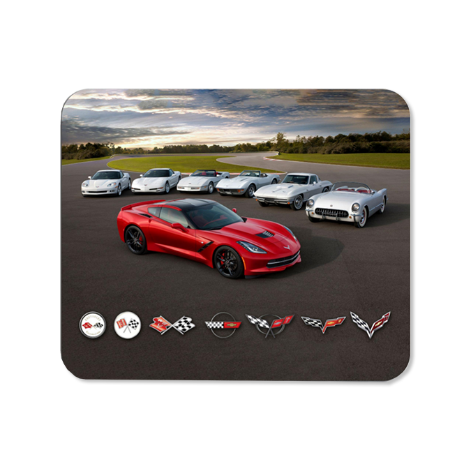 Corvette Generations C1-C7 Mouse Pad