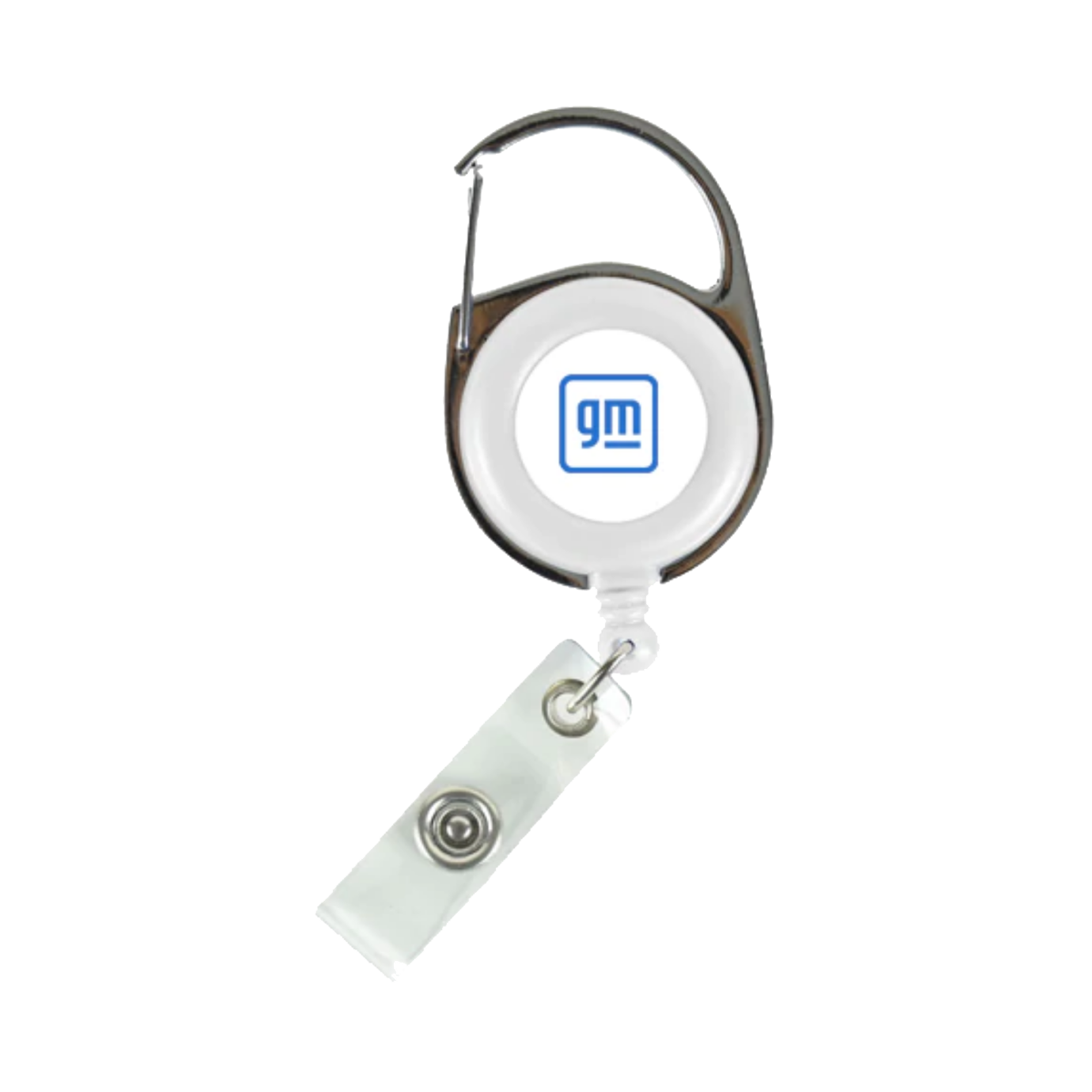 General Motors Metal Carabiner Badge Reel
