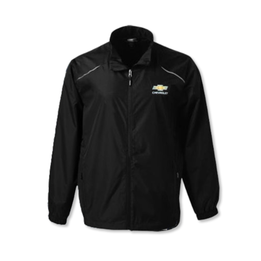 Black Chevrolet Gold Bowtie Men's Motive Unlined Jacket