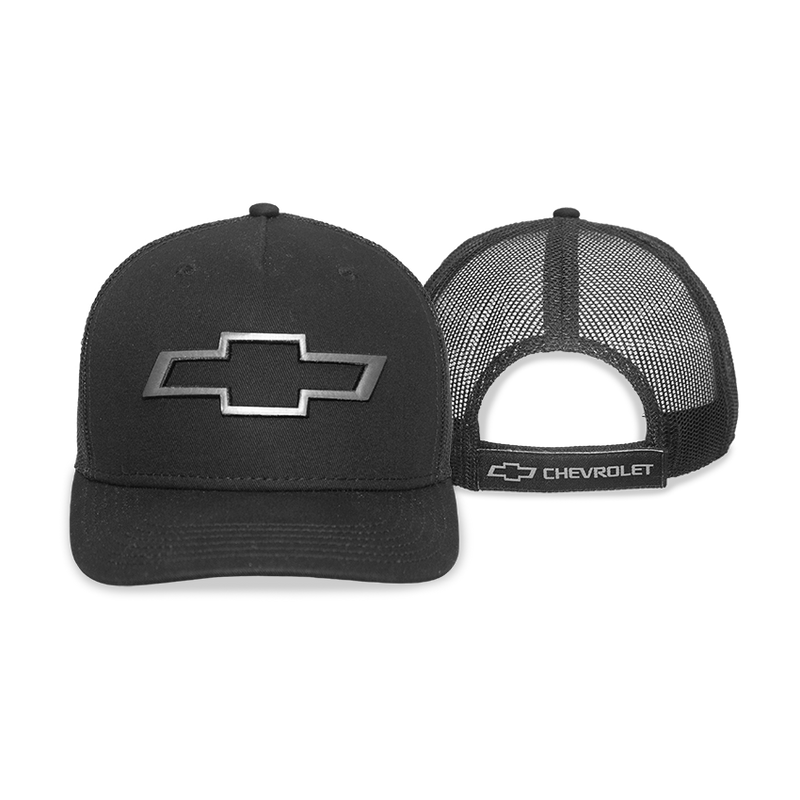 Chapeau d'extérieur Cap™ CHEVROLET maille dos gris charbon