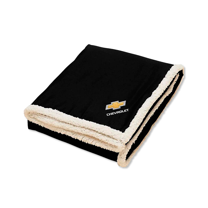 Chevrolet Black Sherpa Blanket