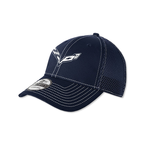 Casquette Bayside Stingray Rouge – Homme Réglable – Logo Corvette C7 Racing – USA