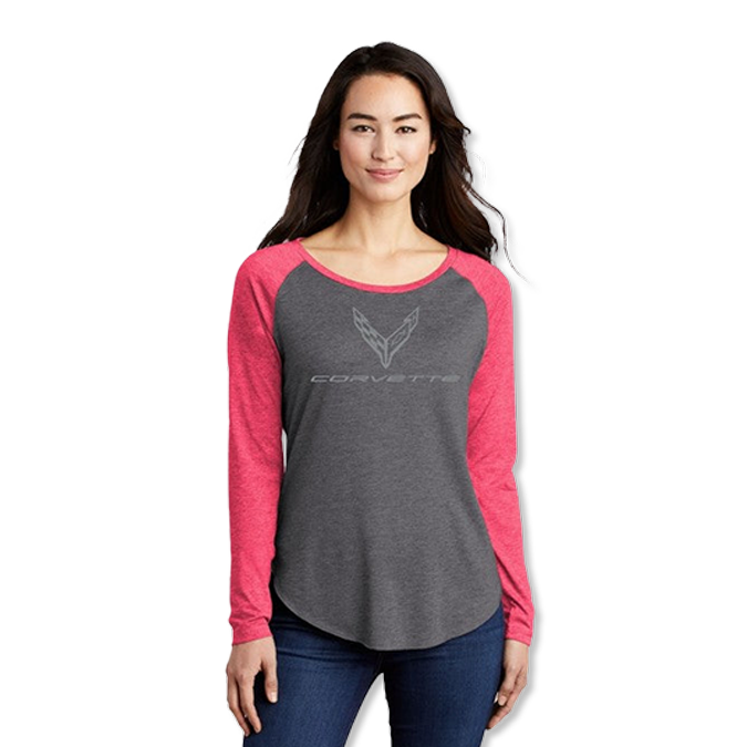 Corvette C8 Raglan Sleeve Tee