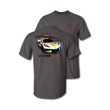 Dark Slate Gray Corvette C8 Racing T-Shirt