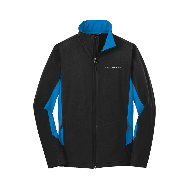 Chevrolet EV Men's Core Colorblock Soft Shell Jacket