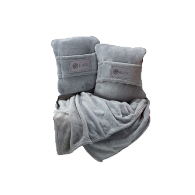 Slate Gray Buick Travel Pillow Blanket Combination