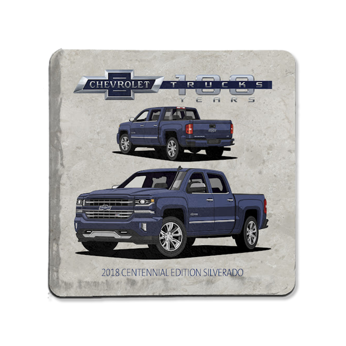 Chevy Trucks 100 Stone Coaster (2018 Centennial Edition Silverado)