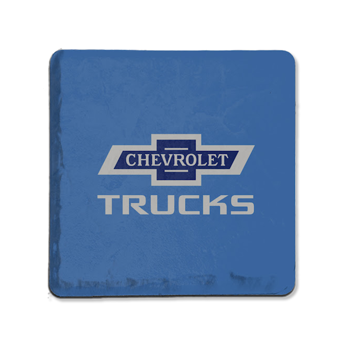 Chevy Trucks 100 Blue Stone Coaster