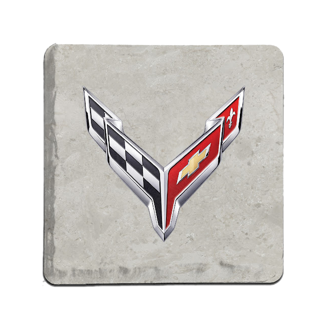 Corvette C8 Logo Coaster