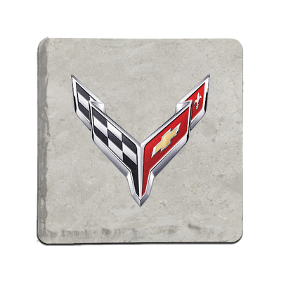 Corvette C8 Logo Coaster