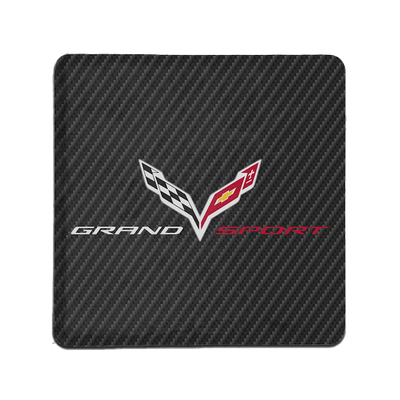 Corvette Grand Sport Carbon Fiber Tile Coaster