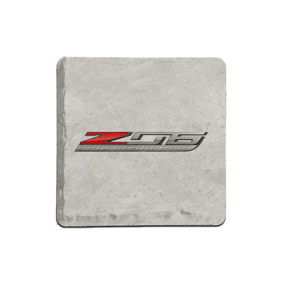 ZO6 Supercharged Logo Tile Coaster