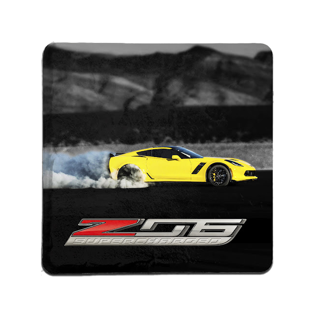 Corvette Z06 Supercharged Tile Coaster
