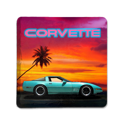 Chocolate 1985 Corvette Coaster