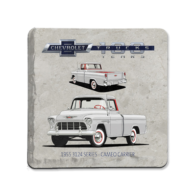 Gray Chevy Trucks 100 Stone Coaster (1955 3124 Series Cameo Carrier)